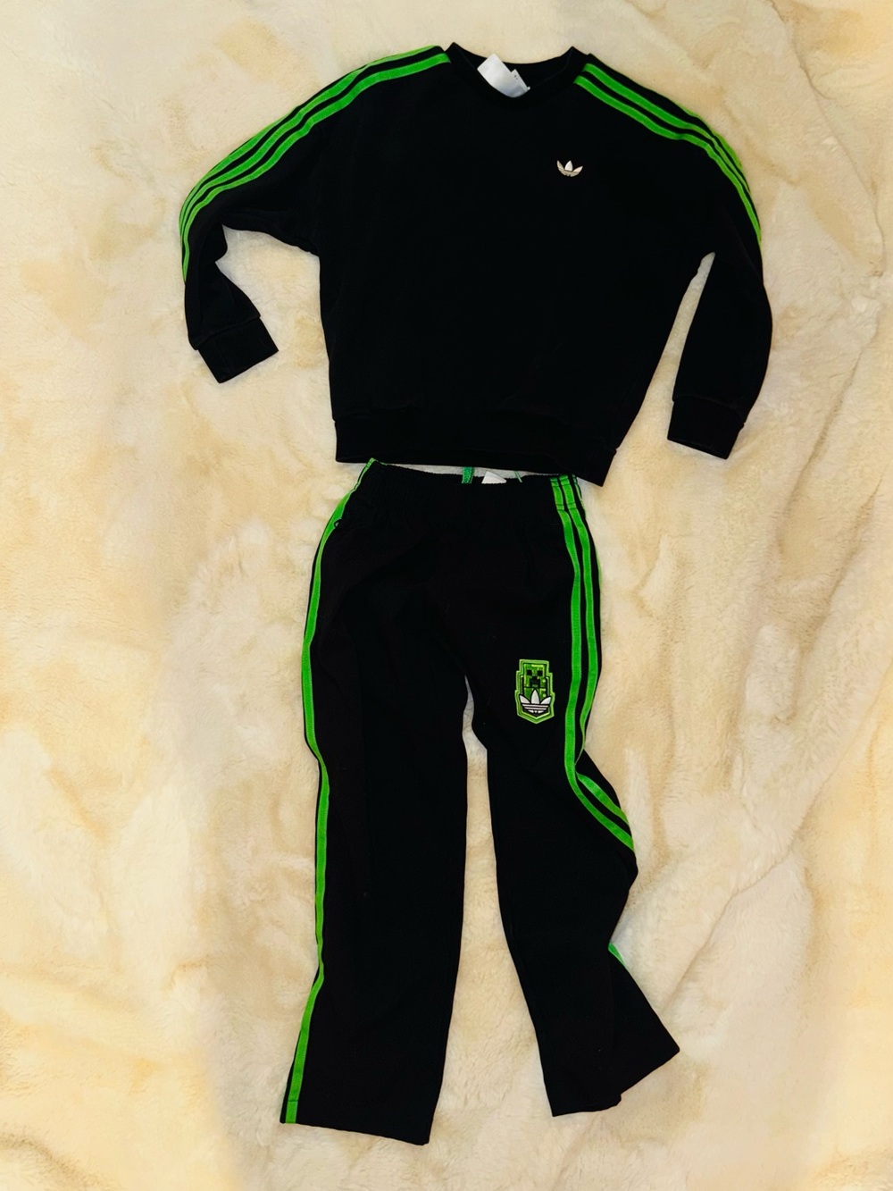 Boys adidas Minecraft outfit